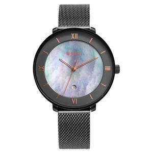 Titan Workwear Mother Of Pearl Dial Stainless Steel Strap Watch for Women