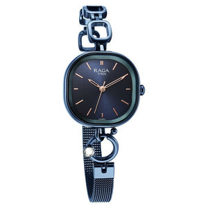 Titan Raga Delight Blue Dial Analogue Metal Strap Watch for Women