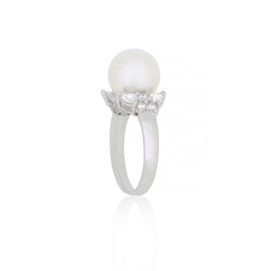 18ct White Gold South Sea Pearl Ring