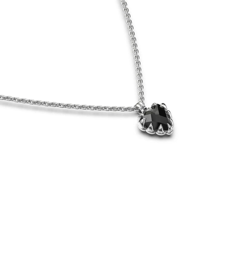 Stolen Silver Love Claw Necklace - Onyx
