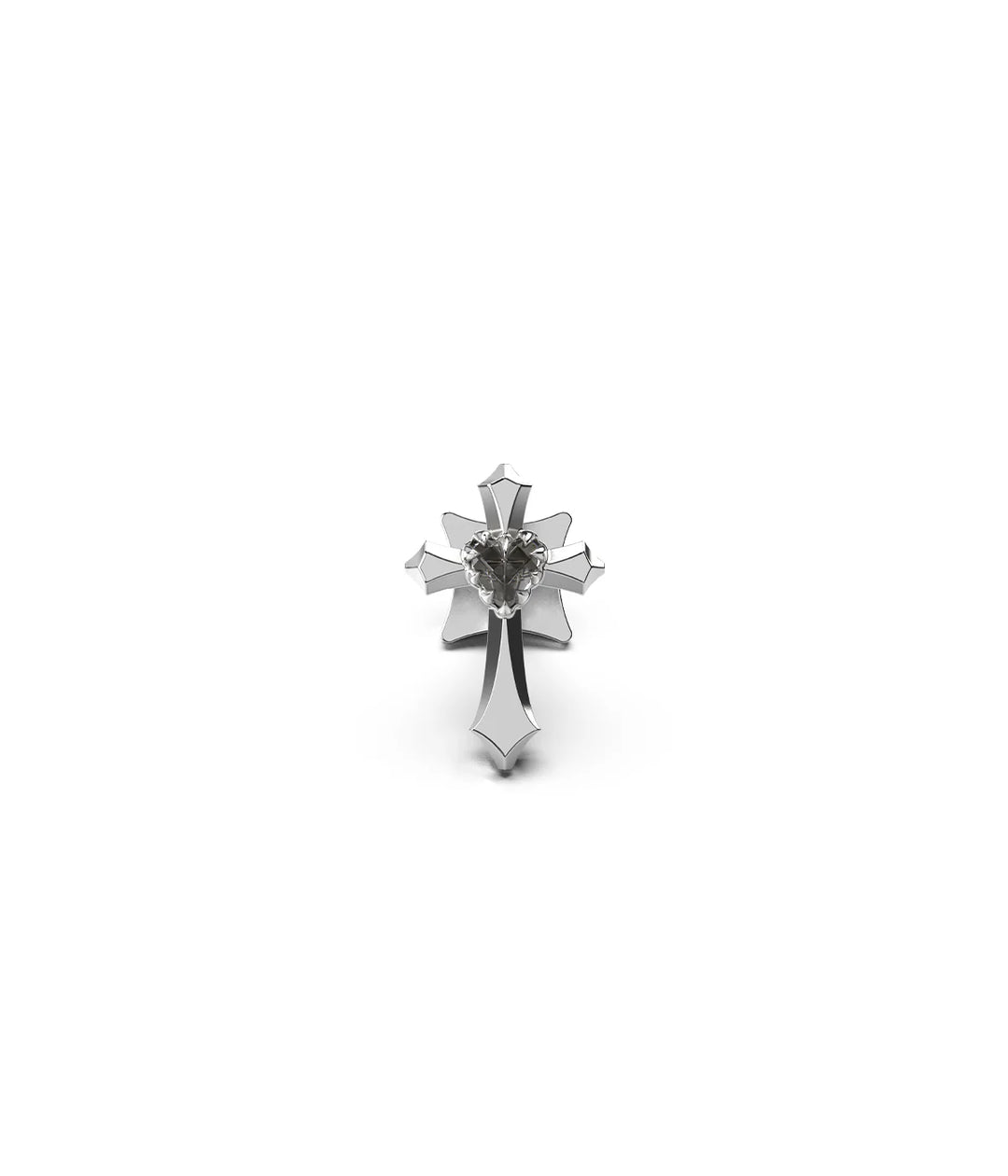 Stolen Gothic Cross Flat Back Earring (Single)