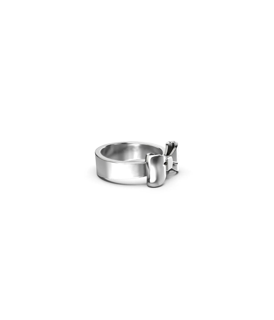 Stolen Silver Large Bow Ring