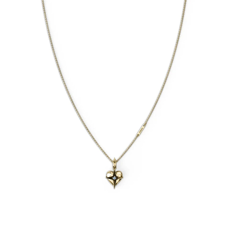 Stolen Gold Plated Celestial Heart Necklace