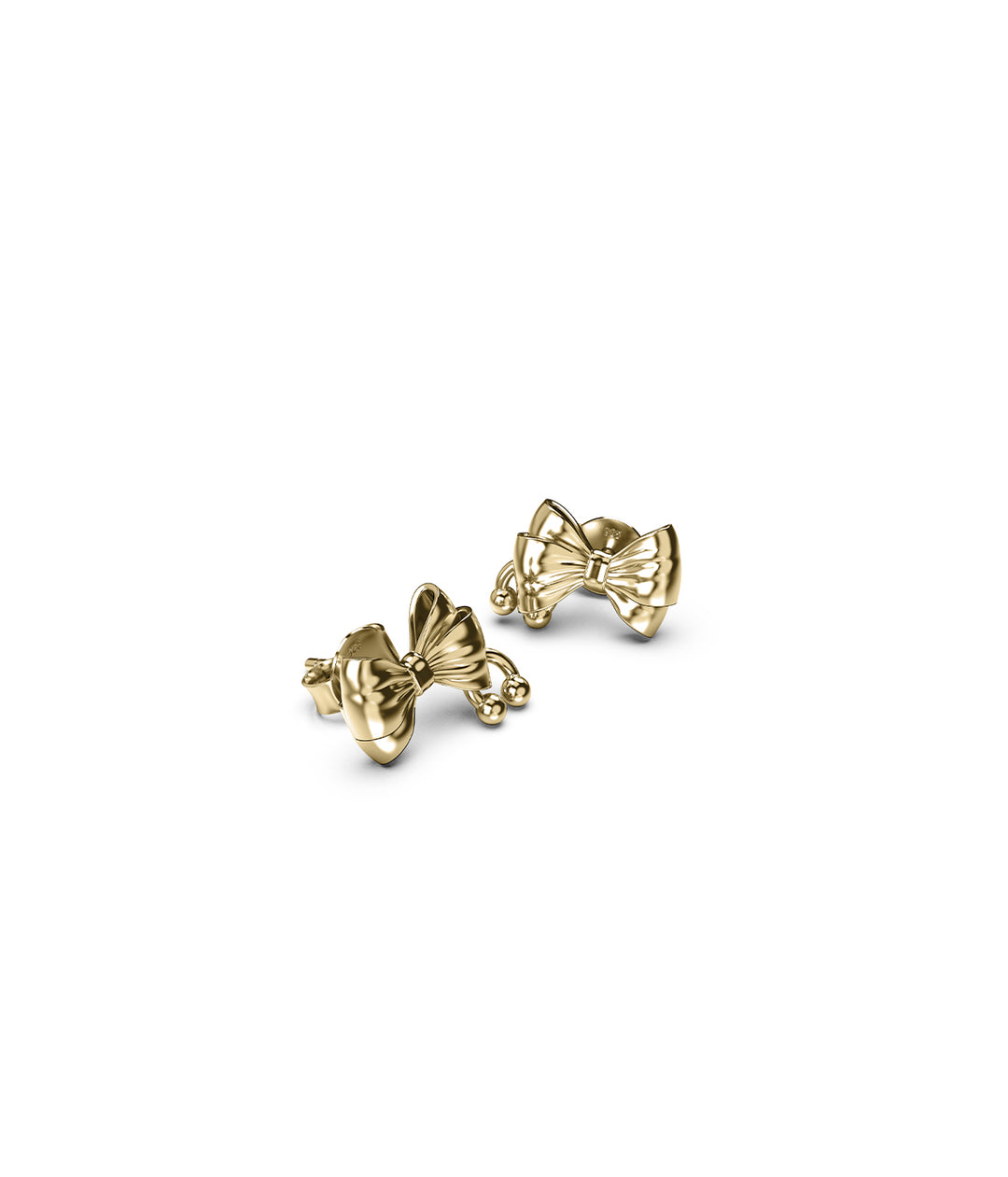 Stolen Gold Plated Pierced Bow Earrings