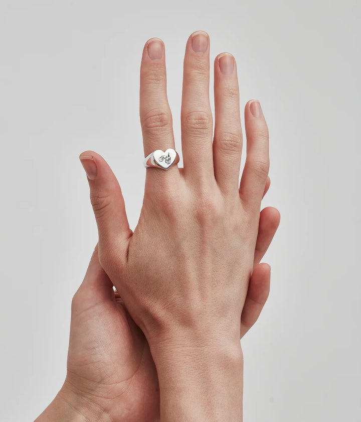 Stolen Silver Warm Welcome Heart Ring