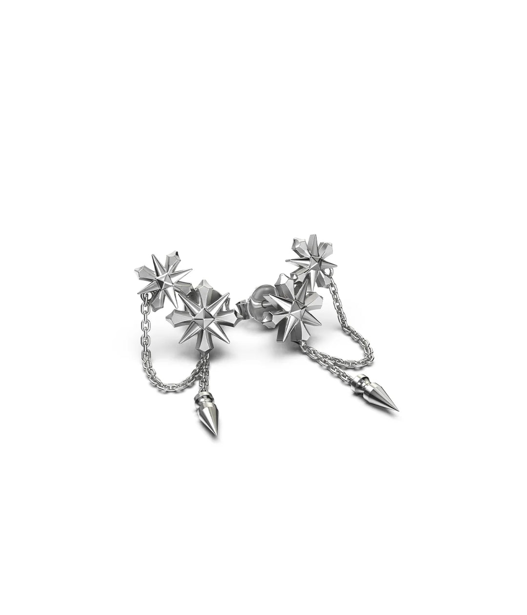Stolen Midnight Cross Drop Earrings