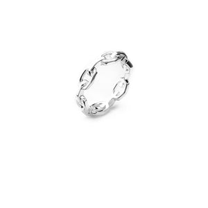 Stolen Silver Facet Chain Ring