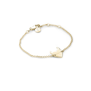 Stolen Gold Plated Sinister Heart Bracelet