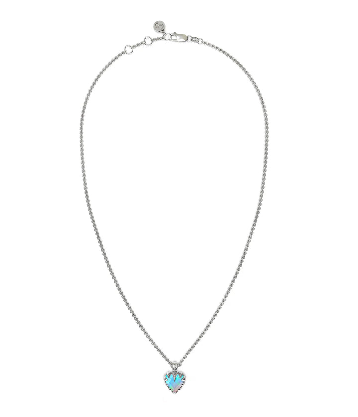 Stolen Silver Love Claw Necklace - Opal