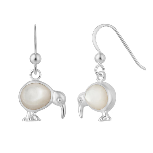 ARGENTO MOTHER OF PEARL KIWI EARRINGS