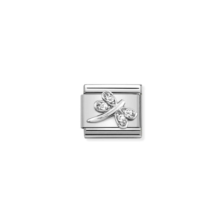 Nomination Classic Link 330304/38 White CZ Dragonfly