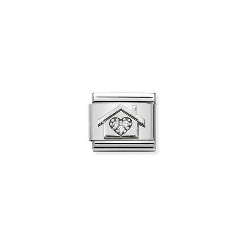 COMPOSABLE CLASSIC LINK 330311/11 HOME WITH HEART IN STERLING SILVER