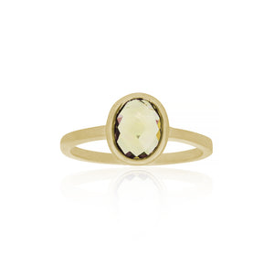 9ct Yellow Gold Lamour Citrine Oval Ring