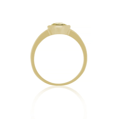 9ct Yellow Gold Lamour Citrine Oval Ring