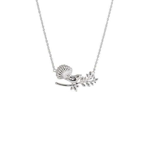 Evolve Garden Fantail (Graceful) Silver Necklace