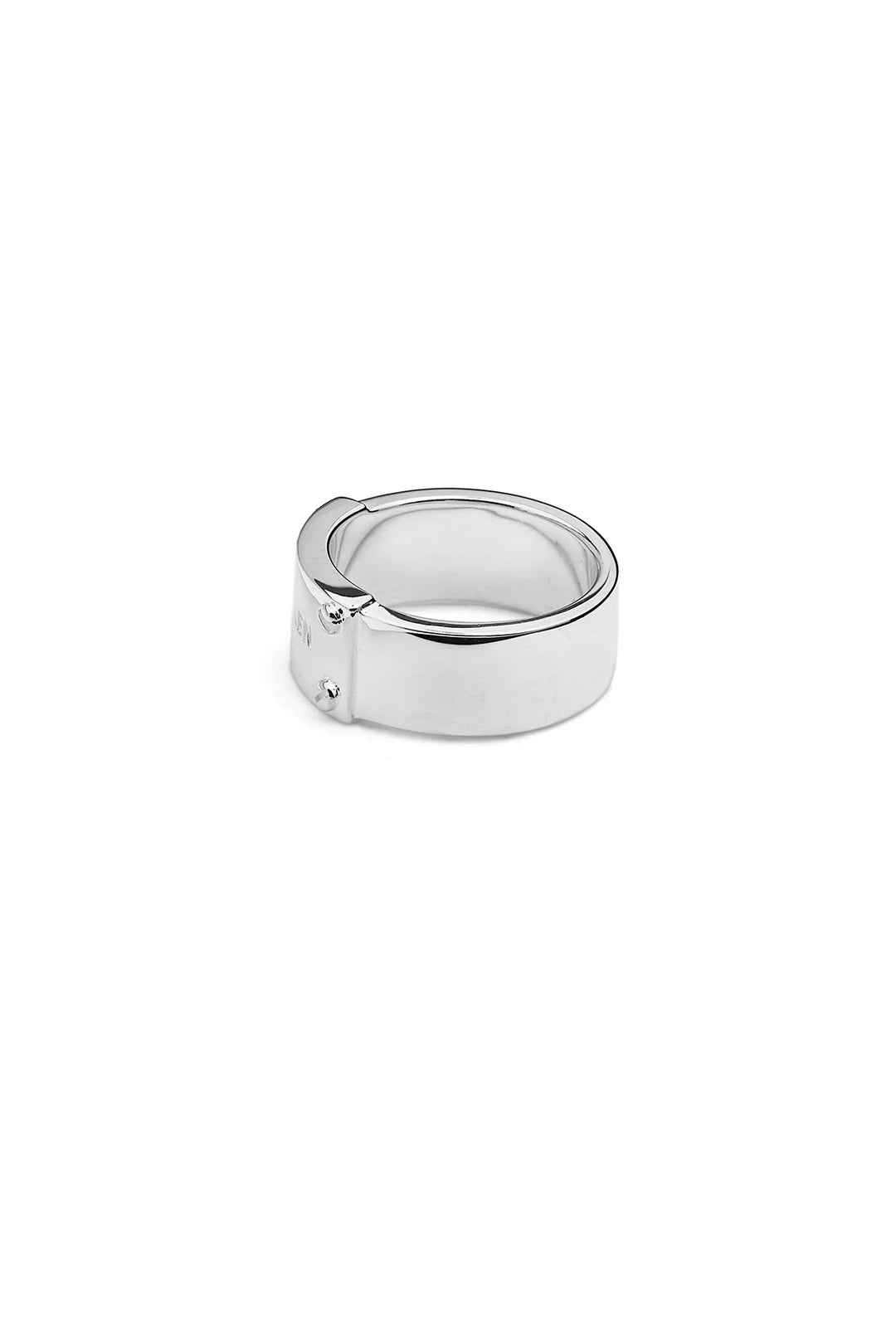 Stolen Silver Bold Band Ring Wide