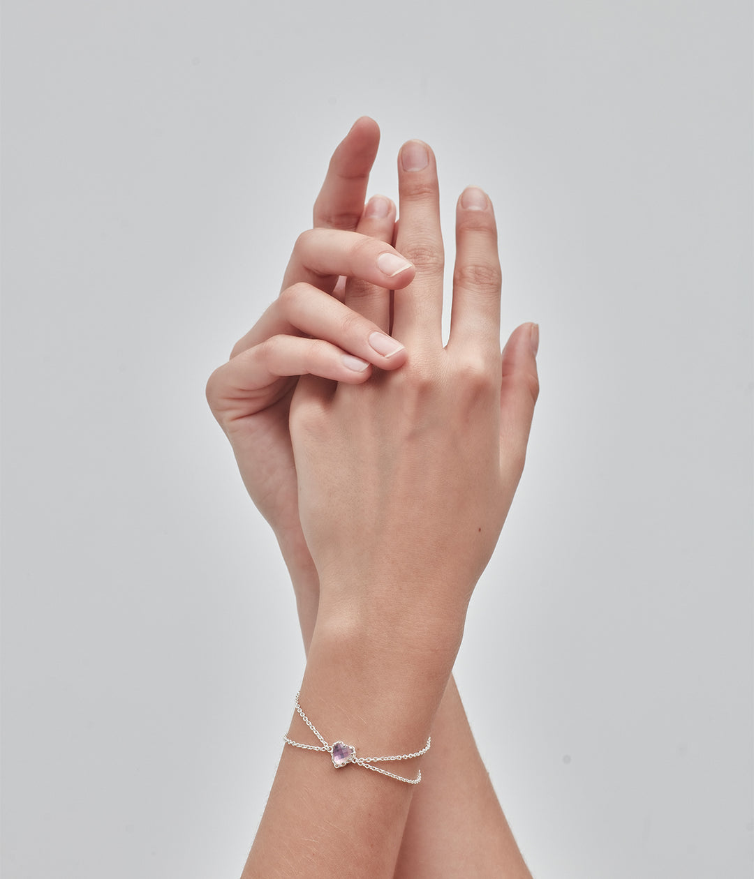 Stolen Love Claw Silver Bracelet - Mystic Quartz