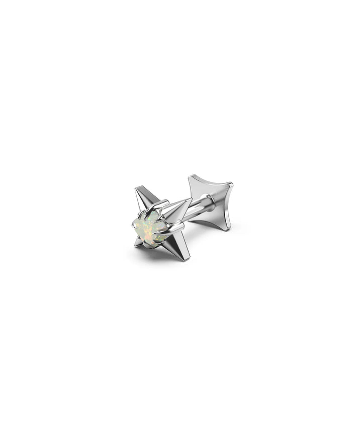 Stolen Gothic Star Flat Back Earring (Single)