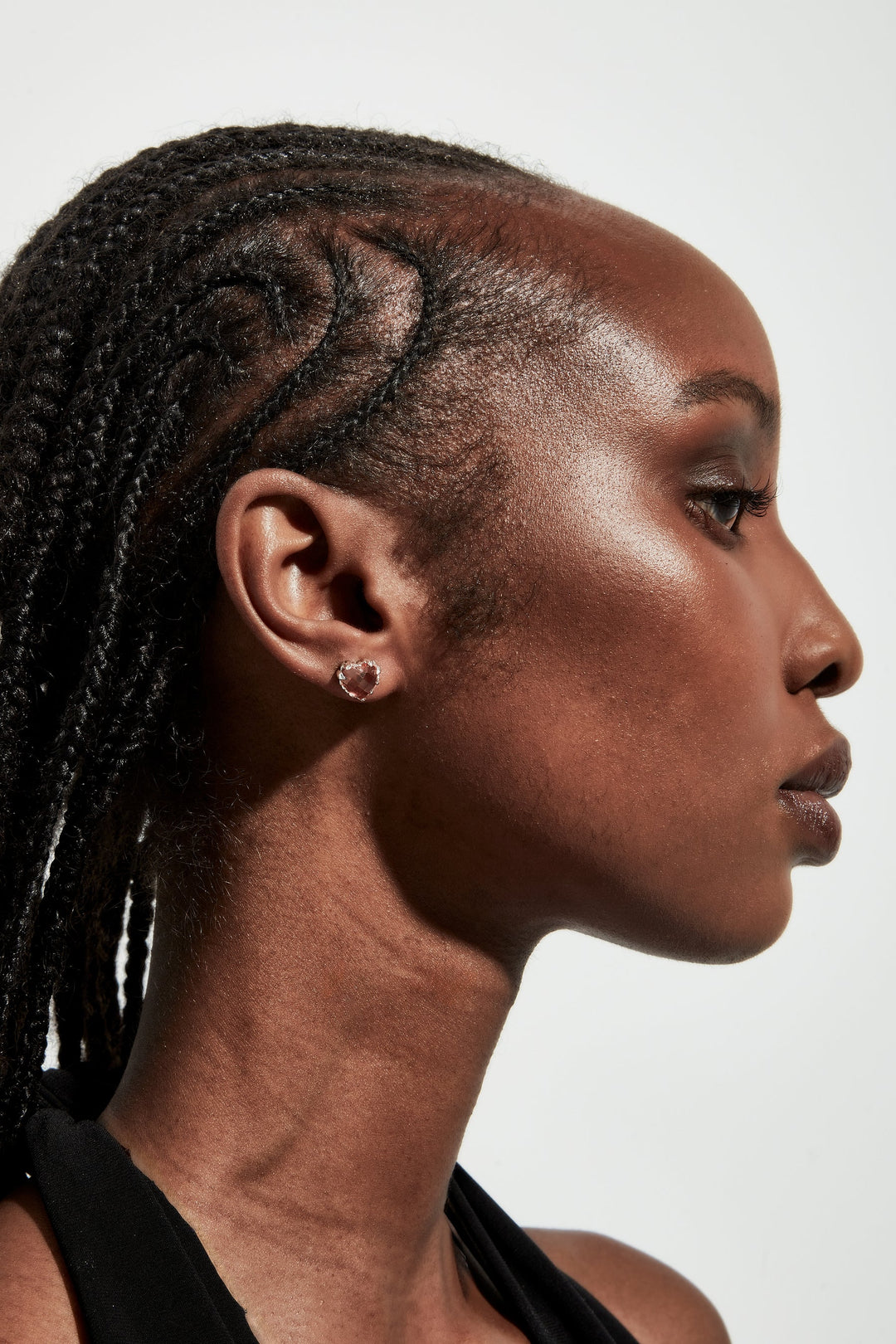 Stolen Silver Love Claw Earrings Orange Citrine