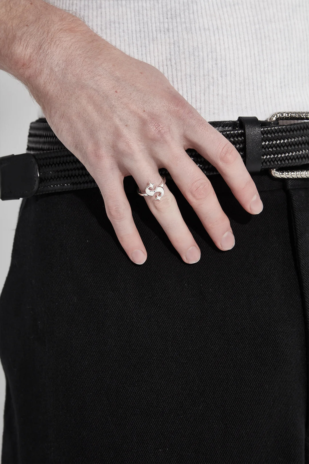 Stolen Silver Hidden Hearts Ring