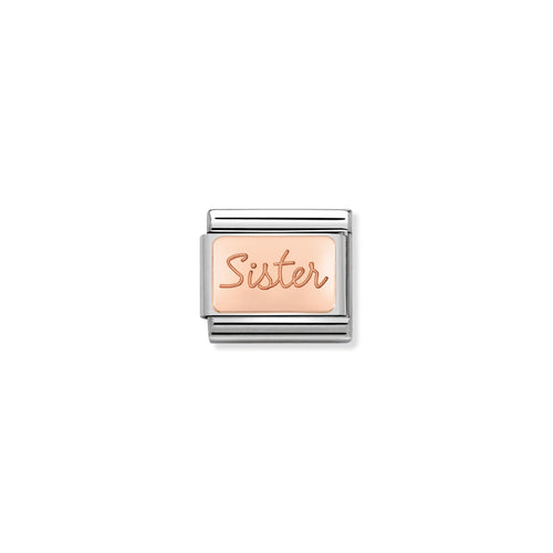 COMPOSABLE CLASSIC LINK 430101/38 SISTER PLATE IN 9K ROSE GOLD