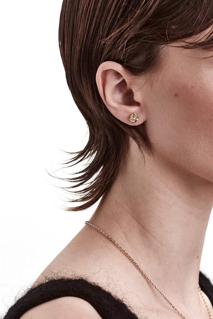 Stolen Gold Plated Rose Bud Earrings