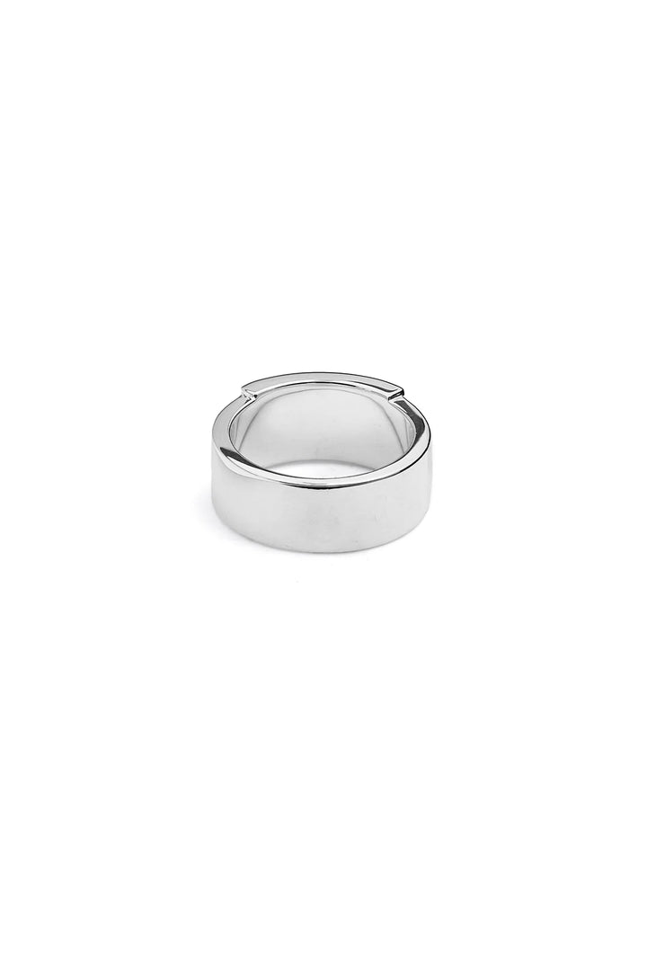 Stolen Silver Bold Band Ring Wide