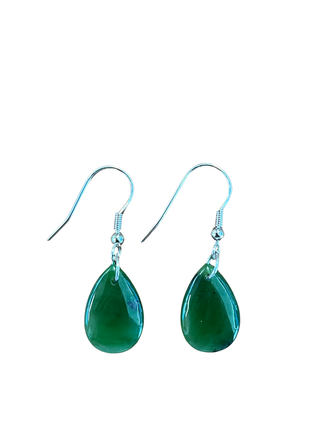 Jade Earrings - Teardrop 18mm