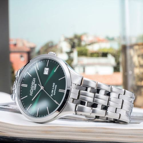 Roamer Slim-Line Classic Green 40mm Watch