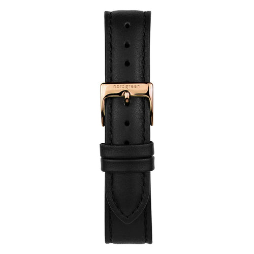 Nordgreen Unika 32mm Rose Gold Black Watch