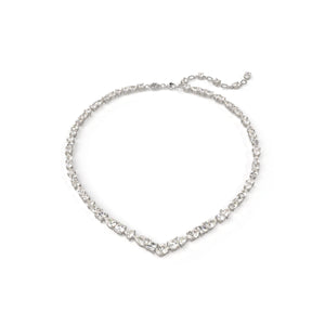 Mesmera Necklace Mixed Cuts White Rhodium Plated