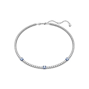 Matrix Blue Stone Bracelet, White Rhodium Plated