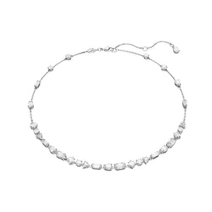 Mesmera Scattered Necklace, White Rhodium Plated