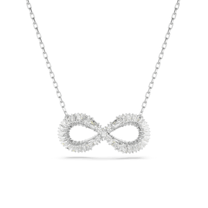 Hyperbola Pendant Infinity White Rhodium Plated