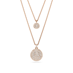 Sublima Layered Pendant White Rose-Gold-Tone Plated