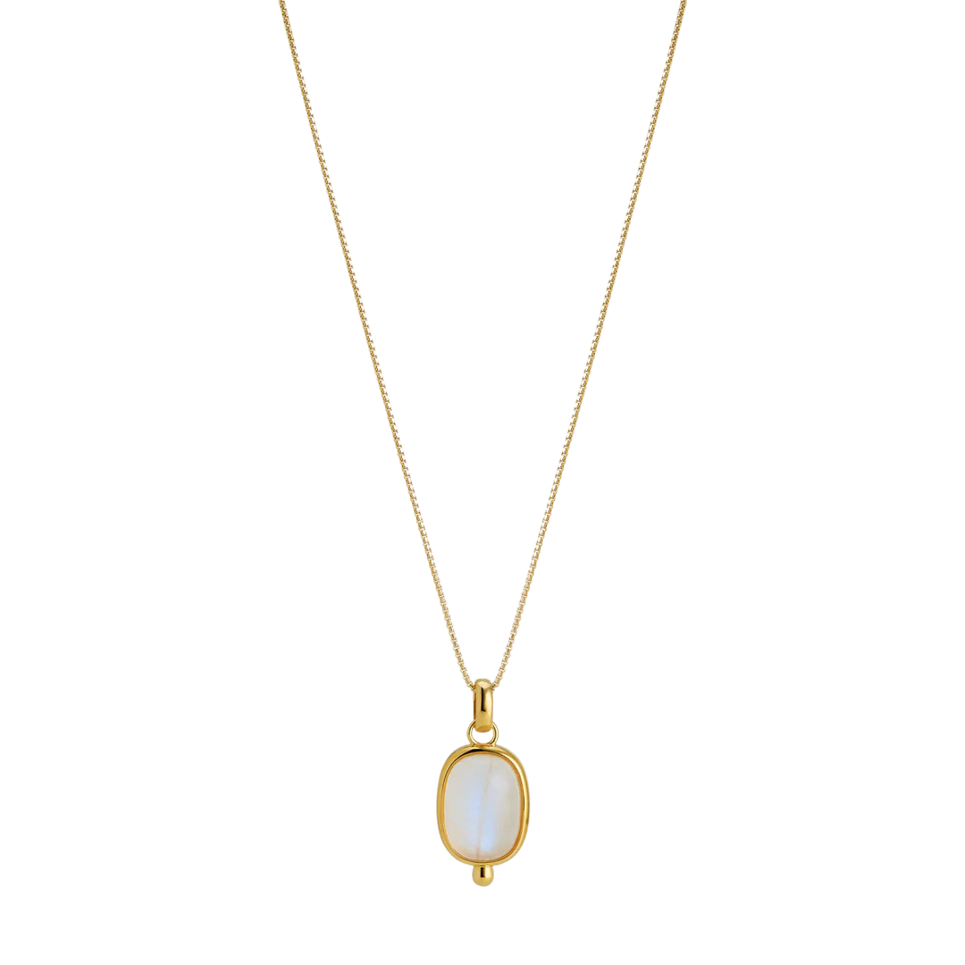 Najo Fleur Rainbow Moonstone Necklace