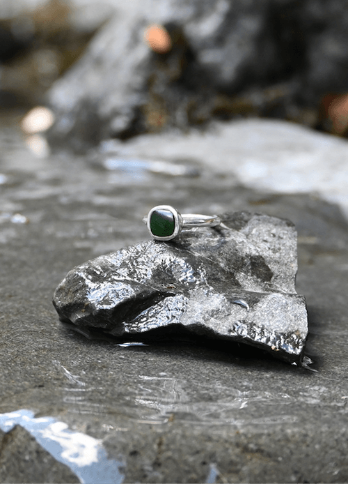 Made of Gold Sterling Silver Arahura Ring Pounamu Ring