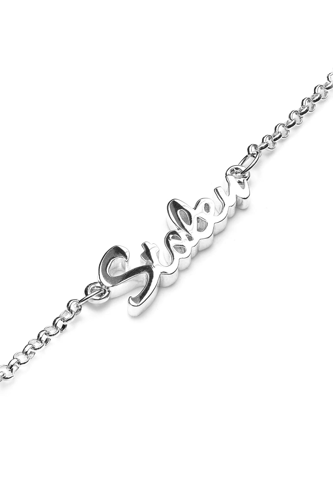 Stolen Silver Script Bracelet