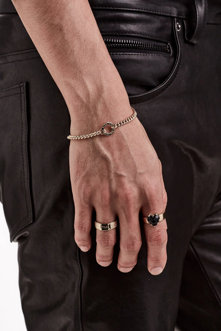 Stolen Gold Plated Halo Bracelet