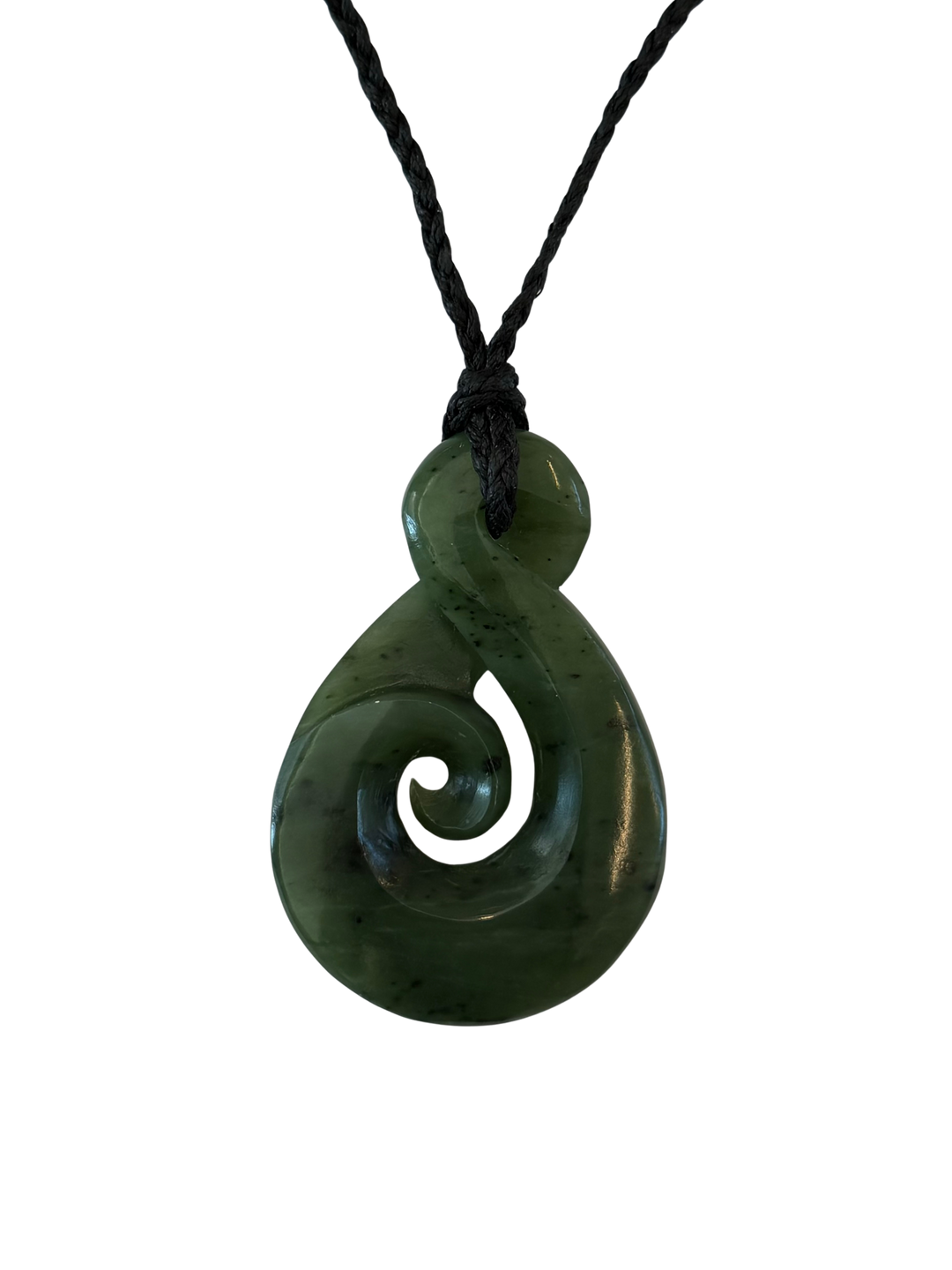 NZ Greenstone Kumara / Twist with Koru 55mm