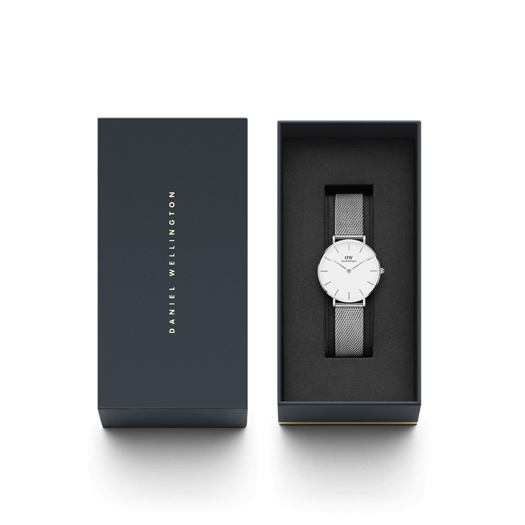 Daniel Wellington Pettite Sterling White & Silver 32mm