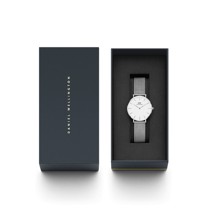 Daniel Wellington Pettite Sterling White & Silver 32mm