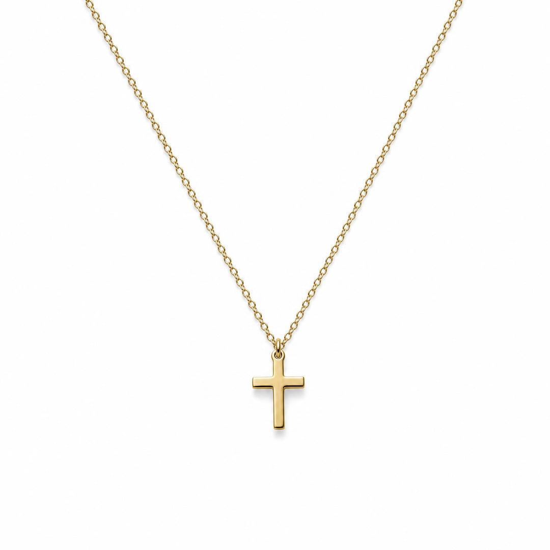 LT Gold Plated Plain Cross Neckalce