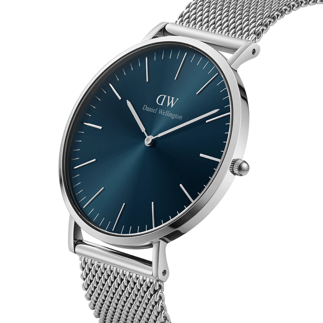 Daniel Wellington Classic Mesh Arctic & Silver 40mm