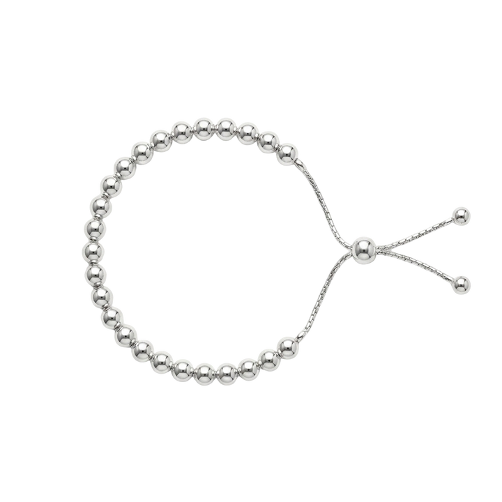 LT Sterling Silver Lariat Style Orb Bracelet