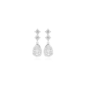 Silver Bianca Cz Earrings
