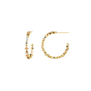 Gold Plated Atelier Halo Earrings