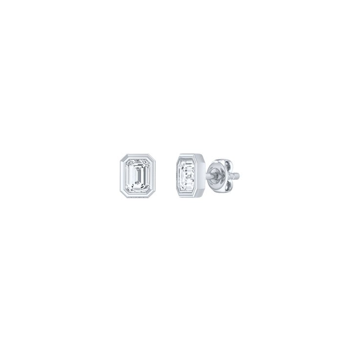 Louis Thompson Tembisa Earrings 9k White Gold with 0.50ct Lab Diamond