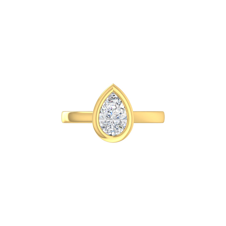 Louis Thompson Midrand Ring 9K Yellow Gold with 1.00ct Lab Diamond