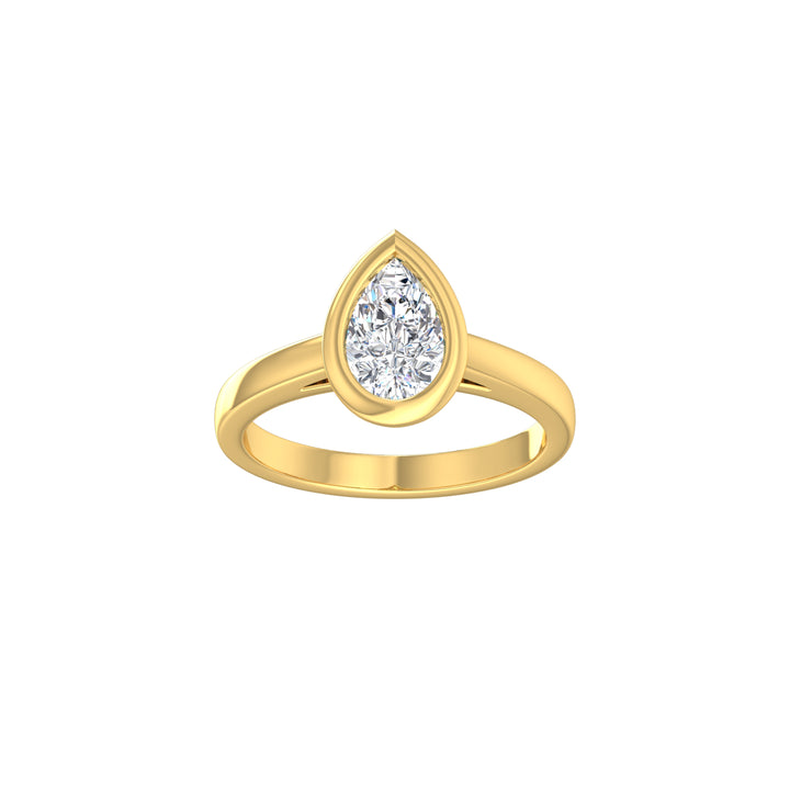 Louis Thompson Midrand Ring 9K Yellow Gold with 1.00ct Lab Diamond